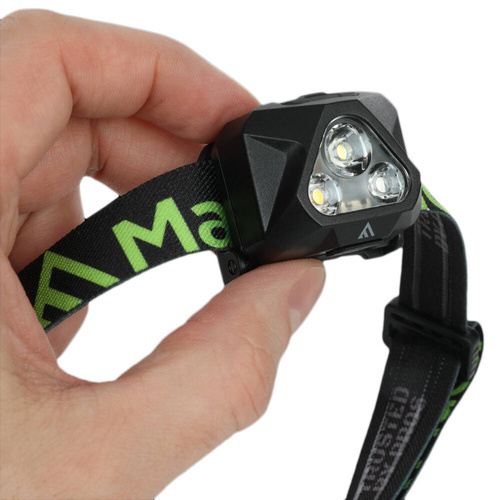 Mactronic - Čelová svítilna Illuma - 430 lm - USB-C - černá - AHL0081