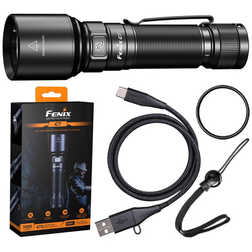 Fenix - Nabíjecí LED svítilna - 3000 lumenů - 5000 mAh - C7