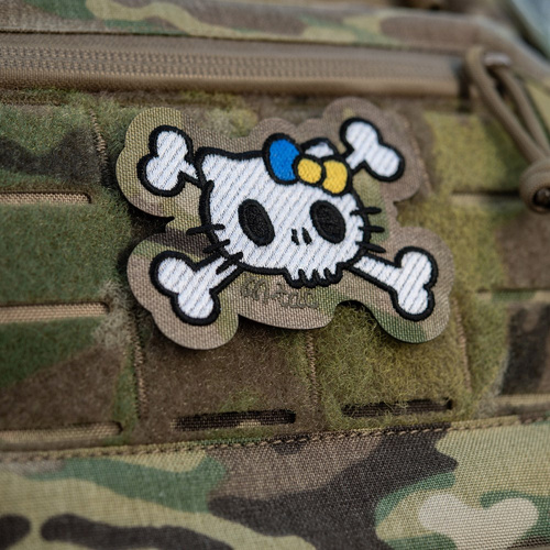 M-Tac - Kitty Patch - výšivka - žlutá a modrá mašle - MultiCam - 51387008