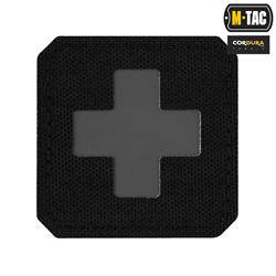 M-Tac - Laserem řezaná nášivka Medic Cross - Cordura 500D - černá / šedá - 51122211