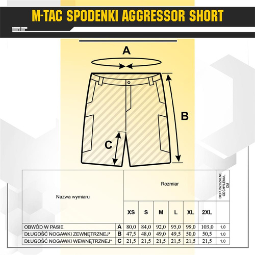 M-Tac - Taktické šortky Aggressor - PoliCotton - Rip-Stop - Coyote Brown - 20018017
