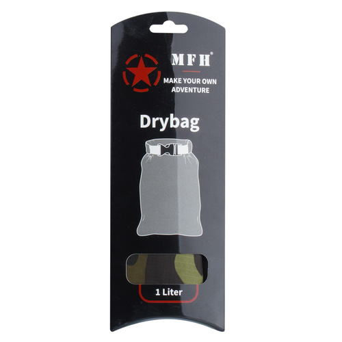MFH - Vodotěsný vak Drybag - 1 L - Rip-Stop - M95 CZ Camo - 30510J