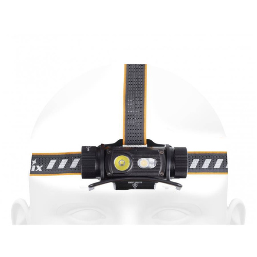 Fenix - Čelovka LED s dobíjecí baterií 5000 mAh - 1600 lumenů - HM70R