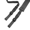 Cetacea Tactical - Rychle nastavitelný polstrovaný dvoubodový závěs - černý - TA-20C2PS-BLK