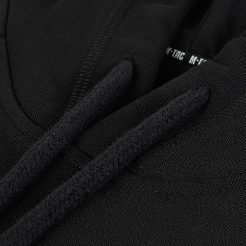 M-Tac - Bavlněná taktická mikina s kapucí Hard Raglan - černá - 51388002