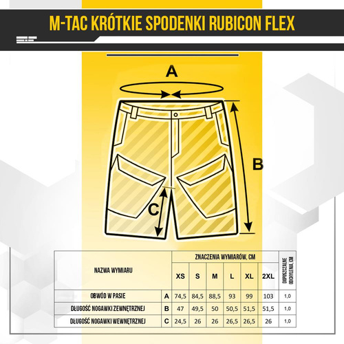 M-Tac - Taktické šortky Rubicon Flex - 4-Way Stretch - YKK - Dark Olive - 20070048
