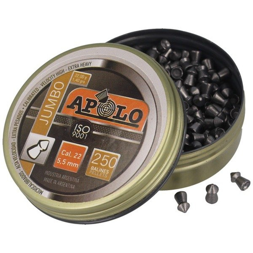 Apolo - Kuličky pro vzduchovky Jumbo Extra Heavy - .22 / 5,5 mm - 250 ks - E19921