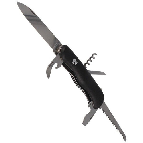 Mikov - Multifunkční kapesní nůž Praktik 110 mm - 6 nástrojů - černý - 115-NH-6/AK BLK