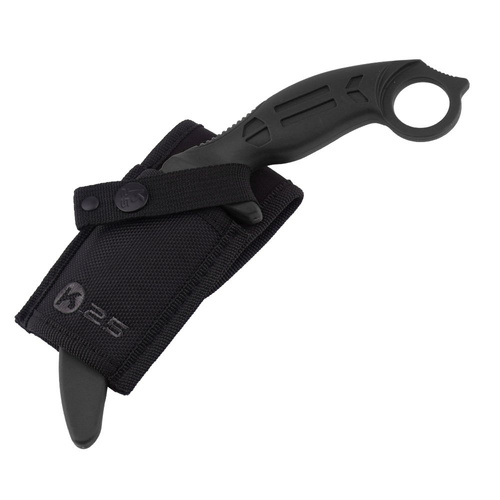 K25 - Tréninkový nůž Karambit - černý - 32336