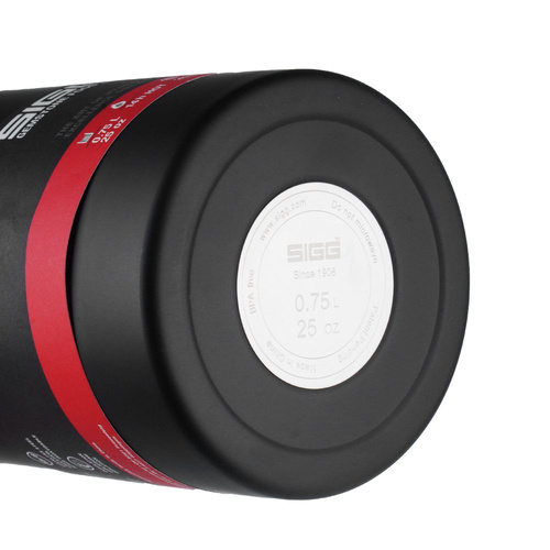 SIGG - Dóza na potraviny s miskou a vidličkou z drahokamu Obsidián - 0,75 l - černá - 8734.20