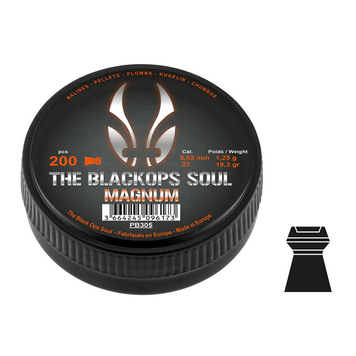 Black Ops - Střela do vzduchovky Soul Magnum - 5,5 mm - 200 ks - PB305