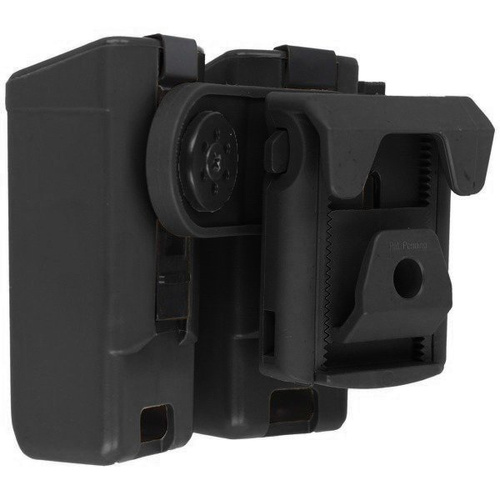 ESP - Dvojité pouzdro na zásobníky pro ráže 9 mm / .40 s upevněním na opasek UBC-01 - MH-MH-04 BK