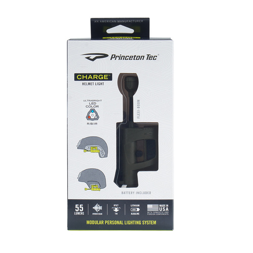 Princeton Tec - Charge MPLS LED svítilna na přilbu - 55 lumenů - červená / modrá / IR - Olive Drab - C-RBI-OD