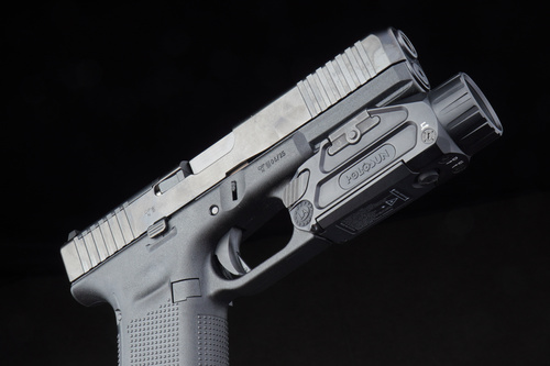 Holosun - Taktická zbraňová svítilna Plus - 20 000 cd - zelený laser - Černá - P.ID Plus