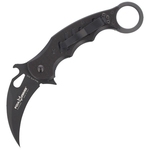 FOX - Zavírací nůž Karambit - Hawkbill - Černý - 479