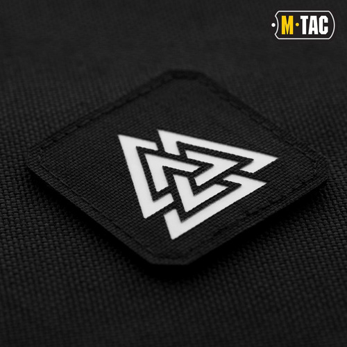 M-Tac - Laserem řezaná čtvercová nášivka Valknut - černá - 51162299.