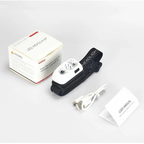 Speras - B6 LED svítilna / čelovka - 120 lumenů - micro USB - černá - B6