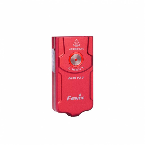 Fenix - Kapesní svítilna LED E03R - EDC - 500 lumenů - červená - E03R V2.0 rose red