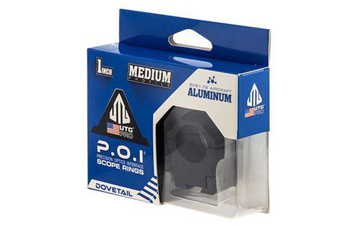 Leapers - Dvoudílný držák UTG POI 1"/11 - 25,4 mm - střední - černý - RDU012515