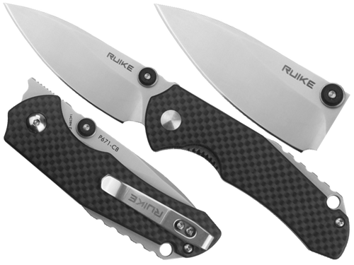 Ruike - P671-CB Zavírací nůž - černý - 340-032