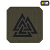 M-Tac - Laserem řezaná čtvercová nášivka Valknut - černá / zelená Ranger - 51162232