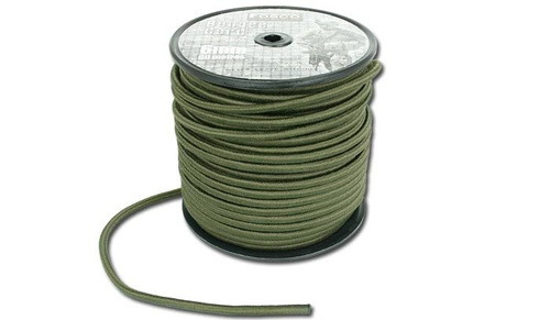 FOSCO - Bungee šňůra - 6 mm - OD Green - 1 metr