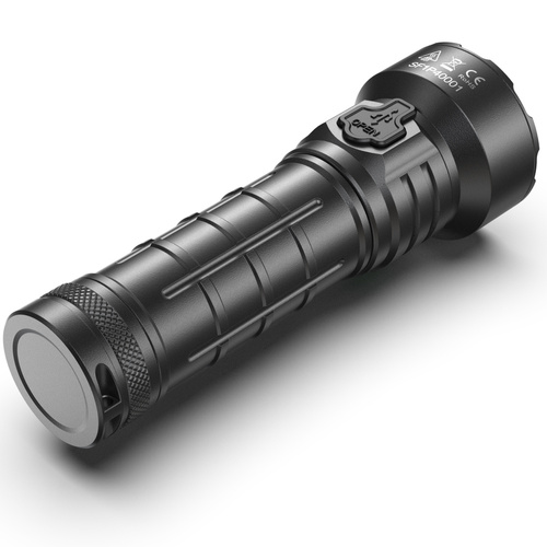 Speras - P4 LED taktická svítilna s baterií 5000 mAh - 4000 lm - černá - SPERAS 4