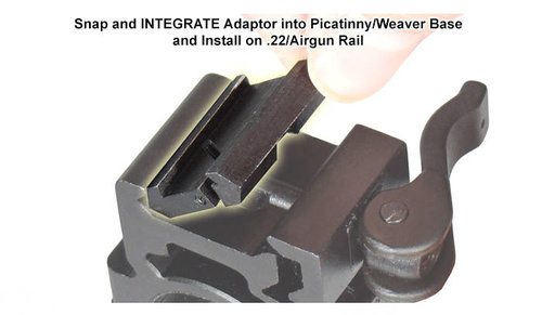 UTG - Adaptér Dovetail / Picatinny - 11 mm / 22 mm - 2 ks - MNT-DT2PW01