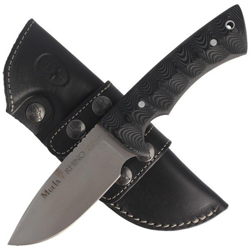 Muela - Nůž Full Tang, 3D Black Micarta 100mm - RHINO-10SV.M