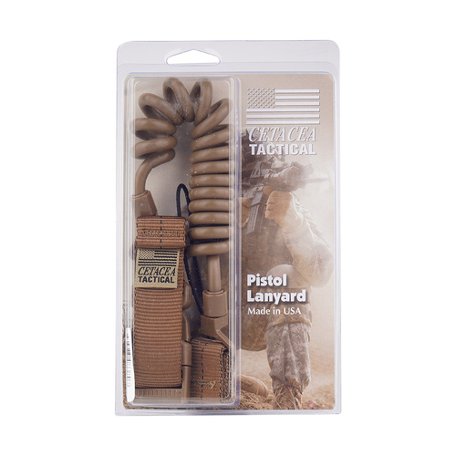 Cetacea Tactical - Základní pistolová šňůrka na opasek - černá - TA-PRL1B-BLK