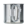 Mil-Tec - cestovní hrnek s karabinou - 500 ml - ocel - 14607900