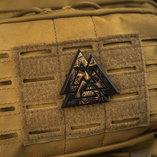 M-Tac - 3D PVC nášivka Valknut - Black / Coyote - 51161205
