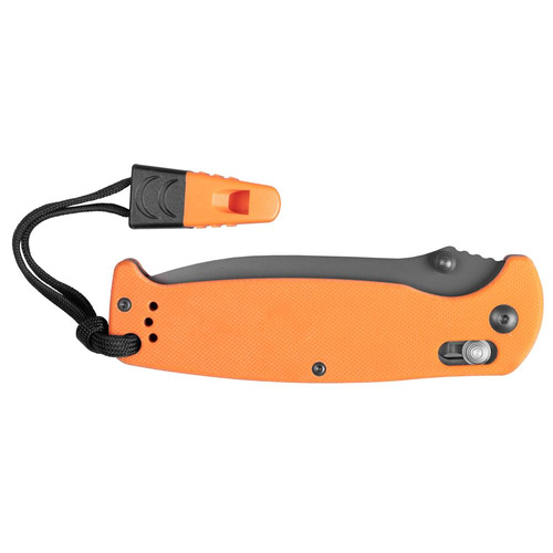 Ganzo - G7413 Zavírací nůž EDC s píšťalkou - G-Lock - oranžový - G7413-OR-WS