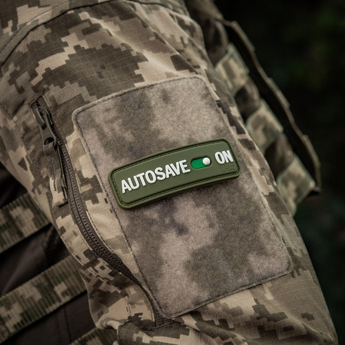 M-Tac - Morale Patch Autosave PVC - 3D - Olive - 51116701