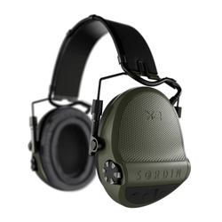 Sordin - Aktivní chrániče sluchu Supreme X2 - čelenka - gelové polštářky - Zelená - 301006-10G