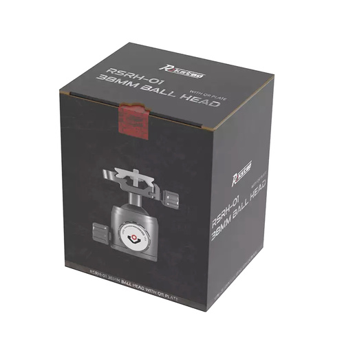 Rokstad - Kulová hlava 38 mm pro závit 3/8"-16 - Picatinny/ARCA - Šedá - RSRH-01