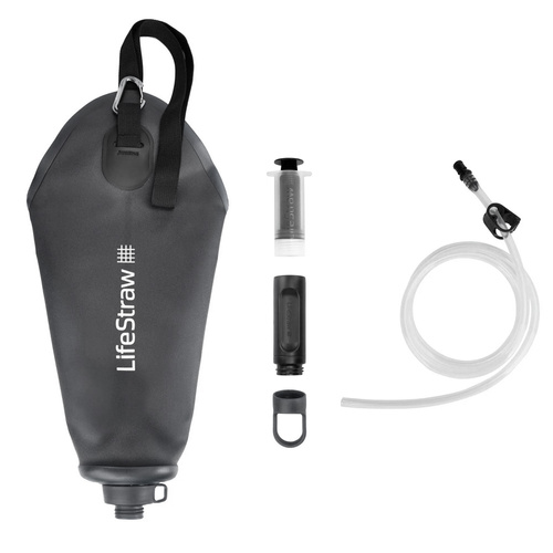 LifeStraw - Gravitační vak Peak s antimikrobiálním filtrem - 3 l - tmavě šedý Mountain Gray