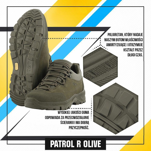 M-Tac - Patrol R Tactical Sneakers - kůže - olivová - 30203901