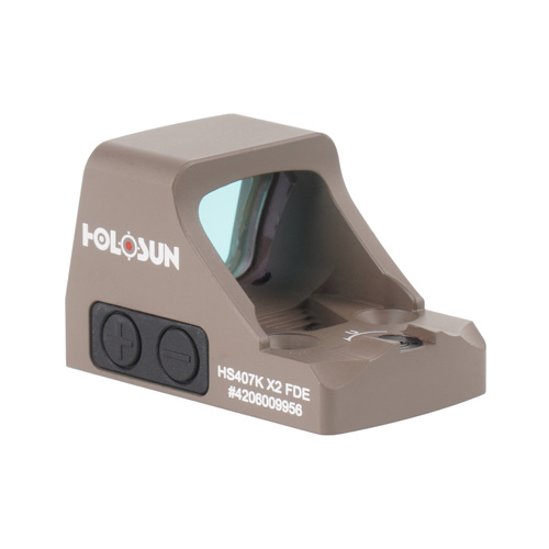 Holosun - Kolimátor HS407K Open Reflex SubCompact Pistol Sight - FDE - HS407K-X2-FDE