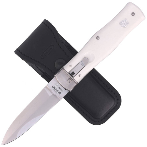 Mikov - Pružinový nůž Predator - ABS - AISI 420 - Bílý - 241-NH-1/KP WHITE