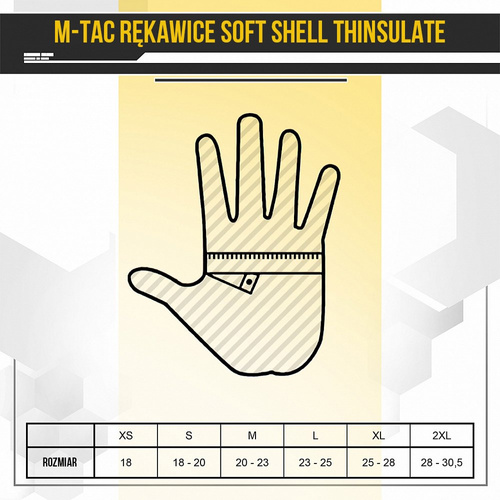 M-Tac - taktické rukavice Soft Shell Thinsulate - tmavě námořnická modrá - 90308015