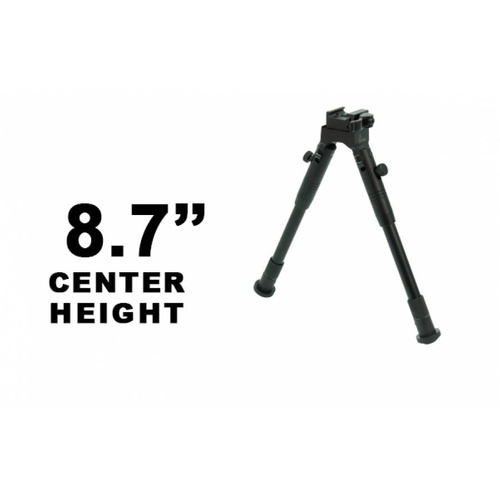 Leapers - Střelecká dvojnožka UTG® s držákem Picatinny QD - 8,7-10,6" - černá - TL-BP69SQ