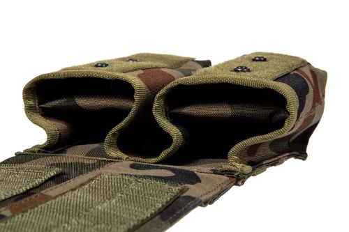 GFC Tactical - Dvojité pouzdro na zásobníky typu AK / AR - MOLLE - Nylon - vz. 93 PL Woodland - GFT-19-016371