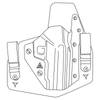 Direct Action - Universal IWB Hybrid Holster - Black - HP-IUSR-HYB-BLK