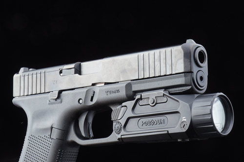 Holosun - Taktická zbraňová svítilna Plus - 20 000 cd - zelený laser - Černá - P.ID Plus